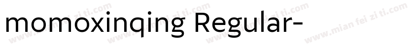 momoxinqing Regular字体转换